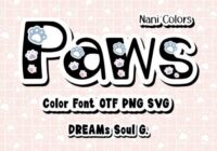 Paws Nani Colors Font - Featured Image