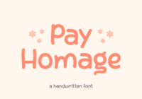 Pay Homage Font - Featured Image