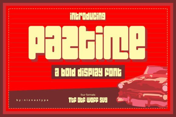 Paztime Font - Featured Image