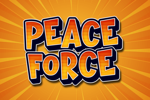 Peace Force Font - Featured Image