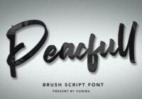 Peacfull Font - Featured Image