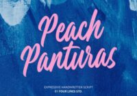 Peach Panturas Font - Featured Image
