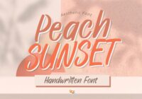 Peach Sunset Font - Featured Image