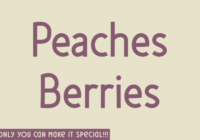 Peaches Berries Font - Featured Image