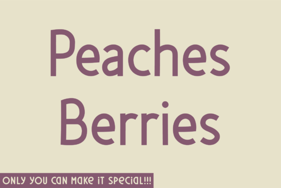 Peaches Berries Font - Featured Image