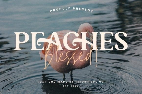 Peaches Blessed Duo Font - Featured Image