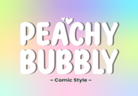 Peachy Bubbly Font - Featured Image