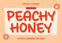 Peachy Honey Font - Featured Image