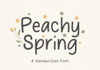 Peachy Spring Font - Featured Image