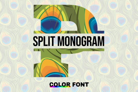 Peacock Split Font - Featured Image