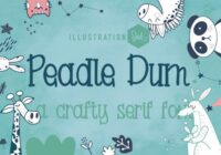 Peadle Dum Font - Featured Image