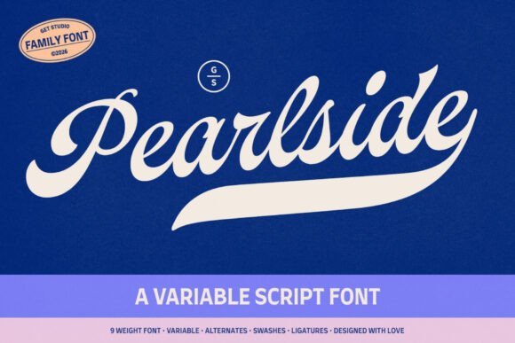 Pearlside Font - Featured Image