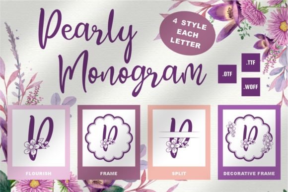 Pearly Monogram Font - Featured Image