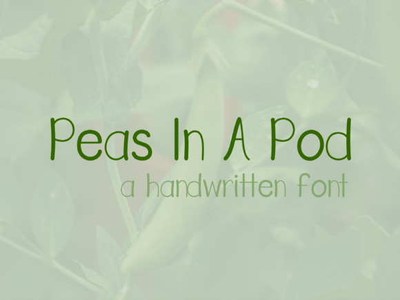 Peas in a Pod Font - Featured Image