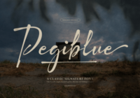 Pegiblue Font - Featured Image
