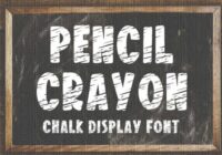 Pencil Crayon Font - Featured Image