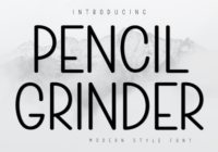 Pencil Grinder Font - Featured Image