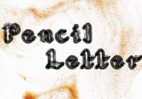 Pencil Letter Font - Featured Image