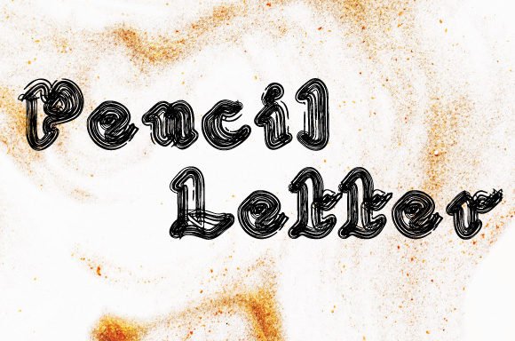 Pencil Letter Font - Featured Image