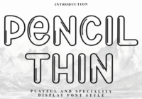 Pencil Thin Font - Featured Image