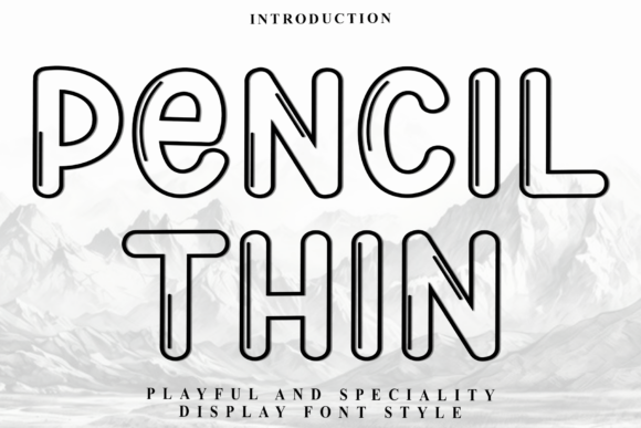 Pencil Thin Font - Featured Image