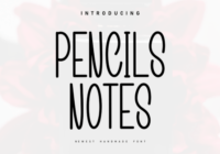 Pencils Notes Font - Featured Image