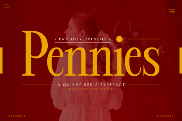 Pennies Font - Featured Image