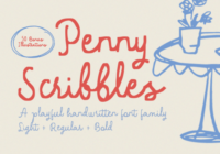 Penny Scribbles Font - Featured Image