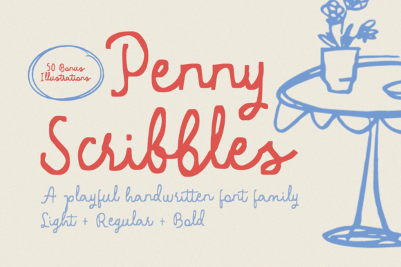 Penny Scribbles Font - Featured Image