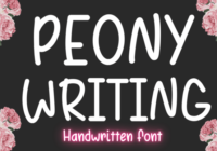 Peonywriting Font - Featured Image