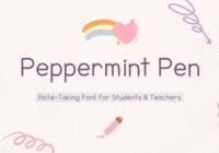 Peppermint Pen Font - Featured Image