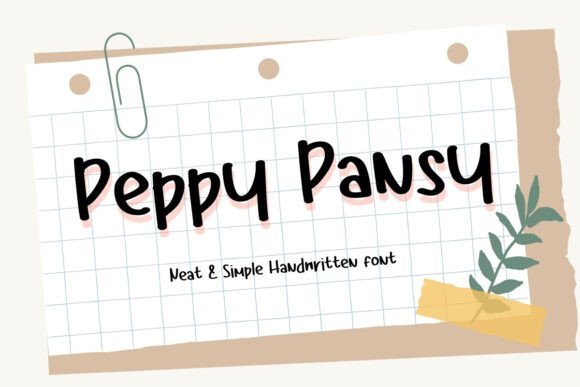 Peppy Pansy Font - Featured Image