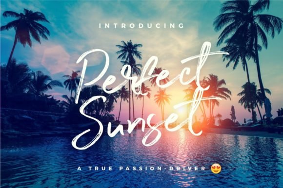 Perfect Sunset Font - Featured Image