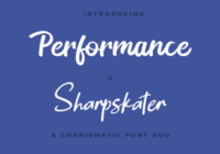 Performance X Sharpskater Duo Font - Featured Image