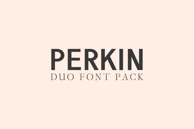Perkin | Duo Font - Featured Image