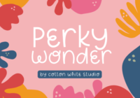 Perky Wonder Font - Featured Image