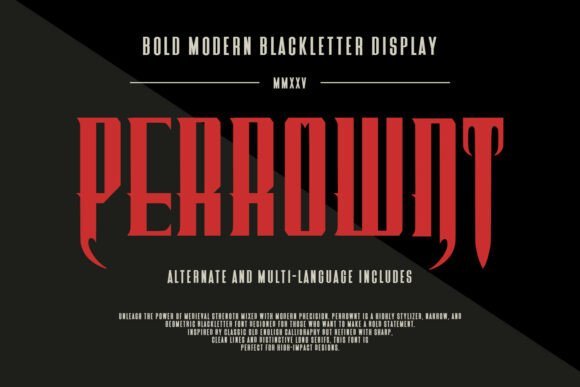 Perrownt Font - Featured Image