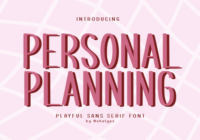 Personal Planning Font - Featured Image