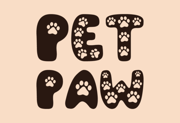 Pet Paw Font - Featured Image
