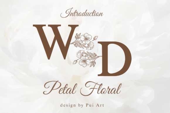 Petal Floral Monogram Font - Featured Image