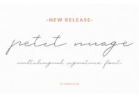 Petit Nuage Font - Featured Image