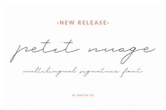 Petit Nuage Font - Featured Image