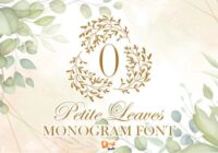 Petite Leaves Monogram Font - Featured Image
