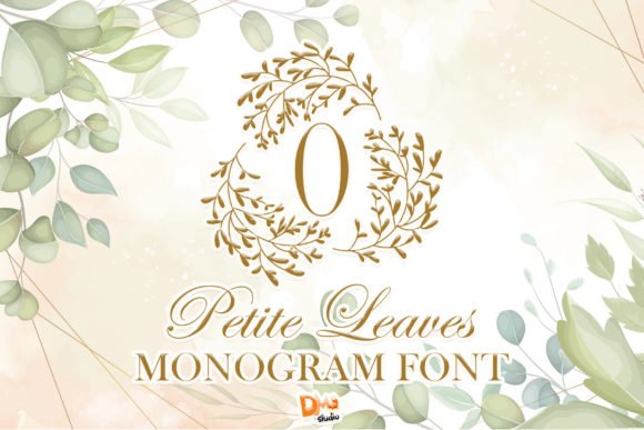Petite Leaves Monogram Font - Featured Image
