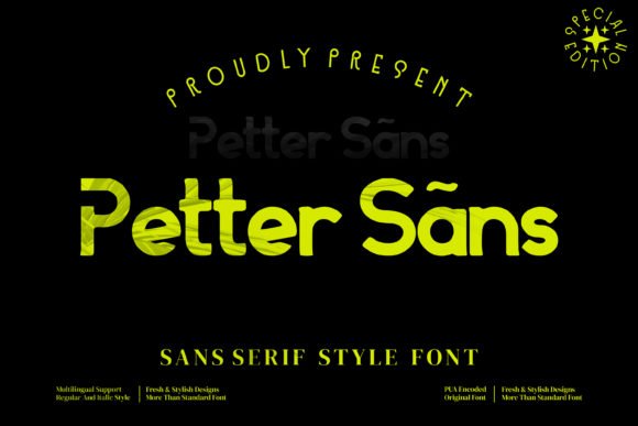 Petter Sans Font - Featured Image