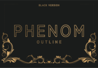 Phenom Outline Black Font - Featured Image