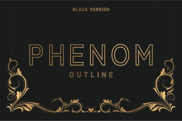 Phenom Outline Black Font - Featured Image