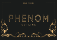 Phenom Outline Bold Font - Featured Image