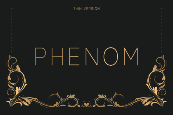 Phenom Thin Font - Featured Image