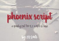Phoenix Script Trio Font - Featured Image